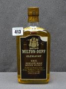 MILTON-DUFF GLENLIVET, twelve year old 1970s, 100% Highland Malt Scotch whisky, sealed