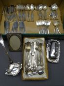 MAPPIN & WEBB 'ARTS & CRAFTS' STYLE FISHTAIL PATTERNED CUTLERY, other cutlery and EPNS