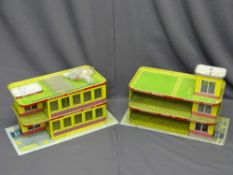 METTOY TIN PLATE MODEL HOSPITAL and multi storey hospital carpark