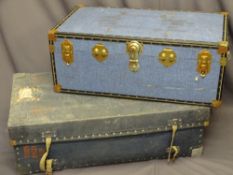 TWO VINTAGE TRUNKS