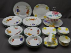 ROYAL WORCESTER EVESHAM TABLEWARE and a Collingwood bone china part teaset