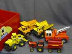 MAGIC ROUNDABOUT TOY BOX and a quantity of Tonka toys