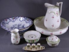 VICTORIAN POTTERY WASH SET and similar pattern items