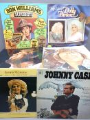 LP RECORDS - Billy Jo Spears, Dolly Parton, Don Williams, Frankie Laine, Glen Campbell, Jim