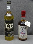 'THE RICH SPICY ONE', Jon, Mark and Robbo's malt whisky 50cl, sealed and L B Latvian whisky, sealed