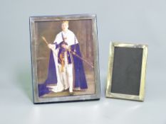 TWO SILVER PHOTOGRAPH FRAMES, Birmingham 1909 and 1923, makers E Mander & Son and Wilmot