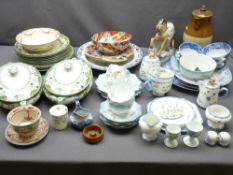 MEAKIN, Imari, Spode and assorted other porcelain