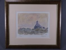 SIR KYFFIN WILLIAMS RA limited edition print (239/750) - 'Llanddwyn', 26.5 x 35cms, printed
