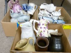 PERIOD POTTERY & STONEWARE - mainly jugs and vases