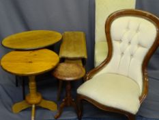 SPOONBACK CHAIR, quantity of occasional tables, dining chair (a parcel)