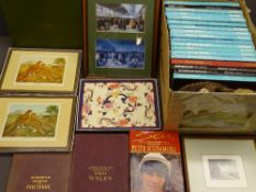 PETER SCUDAMORE, 'Autobiography of a Champion', signed, Bacons' maps of North Wales and Cheshire,