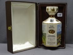 GAME SHOOTING 12 year old single malt 1 ltr Pointers in a ceramic decanter, boxed and sealed
