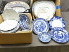 BLUE & WHITE DRESSER PLATES and similar dinnerware