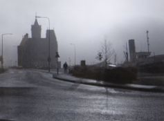 DAVID BROOK photograph - entitled 'Cardiff Bay in Fog', signed and dated 1999, 29 x 39cms