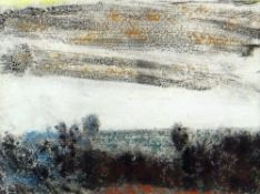 SALLY HARGREAVES gouache - landscape, signed and dated 1997, 12 x 15cms