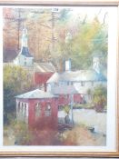 ROB PIERCY print - 'Three Lakes', signed in pencil, 60 X 51.5cms