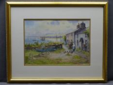 WARREN WILLIAMS watercolour - 'Moelfre', signed verso, 23.5 x 33.5cms