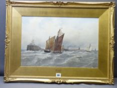 THE FOLLOWING THREE LOTS ARE MARITIME WATERCOLOURS BY THE RENOWNED 'BRITISH MARINE ARTIST' THOMAS