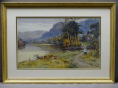 WARREN WILLIAMS watercolour - 'Church Pool, Betws y Coed', signed, 25.5 x 40.5cms