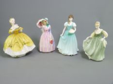 ROYAL DOULTON FIGURINES - 'Miss Demure' HN1402, 'Fair Lady' HN2193, 'The Last Waltz' HN2315 and