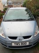 PRIVATE NUMBER PLATE - YWS 800 - ON COLT, MITSUBISHI CZ2 AMT, 5 door hatchback, petrol, blue,