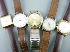 FIVE GENT'S WRIST WATCHES by Ingersoll, Sekonda, Lucerne and others, four appear in working order