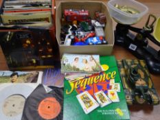 VINTAGE KITCHEN SCALES & WEIGHTS, diecast vehicles including British Railways and a quantity of