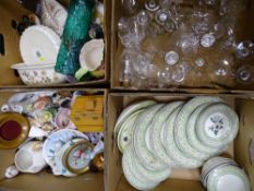 ROYAL HORTICULTURAL SOCIETY APPLEBY COLLECTION DINNERWARE, Portmeirion, Birds of Britain items and a
