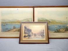 AFTER HEAPHY, VINTAGE PRINTS, a pair - original print of Lambton Harbour, New Zealand c1844 and