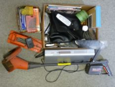 HOUSEHOLD ITEMS including strimmer, DVD recorder ETC E/T
