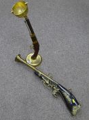 ORNAMENTAL MUSKET and a smoker's companion musket