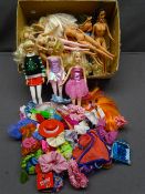 MATTEL BARBIE DOLLS - an assortment and a parcel of clothing