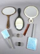 DRESSING TABLE MIRRORS, silver napkin ring ETC