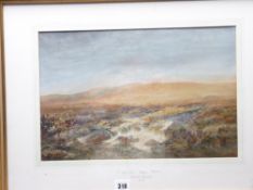 ALBERT POLLITT watercolour - titled 'Capel Curig', signed and dated 1906, 27 x 40cms
