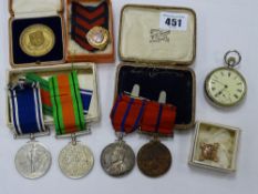 CYRIL WILLIAMS - Metropolitan Police 'Coronation' medal 1902 and 1911, 'The Defence' medal 1939 -