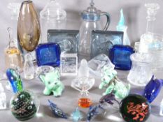 GLASS PAPERWEIGHTS, Sylvac dogs ETC