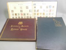 LOT WITHDRAWN - VINTAGE STAMP ALBUM & TWO VIEW BOOKS including 150 views of the Lake District