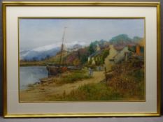 CHARLES LESLEY SAUNDERS watercolour - Conwy Valley scene, signed, 48 x 73.5cms