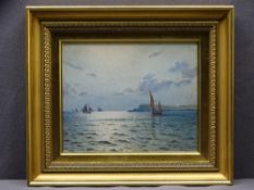 JOHN McDOUGAL watercolour - 'Sunlit Sea', signed and dated verso 1912, 19 x 24cms