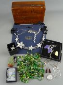 TIFFANY & CO, JACK WILLS sterling silver and amber jewellery, a collection and a vintage wooden