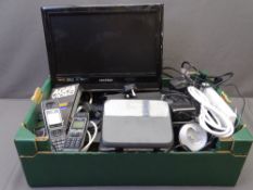 HOUSEHOLD ELECTRICAL ITEMS including BT phone, compact tv ETC E/T