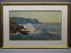 WILLIE STEPHENSON watercolour - 'Gt Orme', signed and dated 1894, 33 x 59cms
