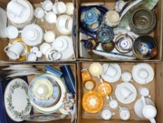MIXED POTTERY - an assortment including Staffordshire flatbacks, Royal Worcester ETC
