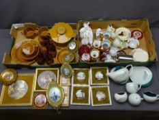 PORTMEIRION TOTEM POLE TABLEWARE, Crown Devon, Carltonware, plaques and prints ETC (a parcel)