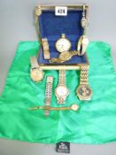 LADY'S & GENT'S WRIST WATCHES, a collection including an Avia marcasite set cocktail watch and a