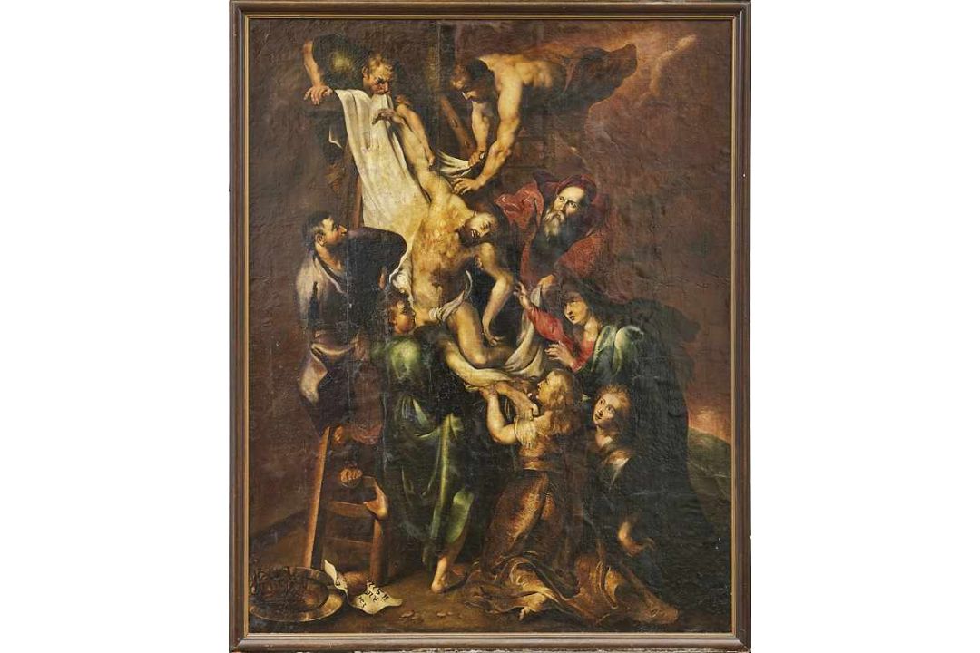Rubens, Peter Paul - meisterliche Kopie des 18. JahrhundertsKreuzabnahmeÖl/Lwd., auf Hartfaserplatte