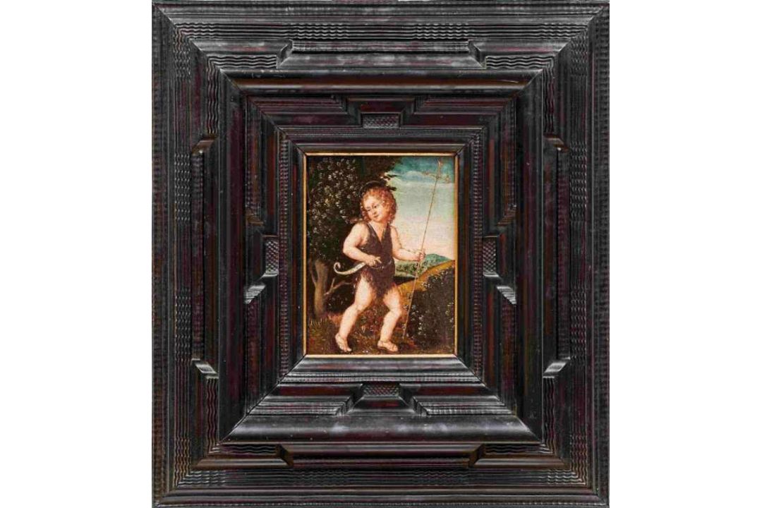 JohannesknabeSchule von Kronach, E. 16. Jh.Der heilige Johannes der Täufer als Knabe mit Kreuzstab