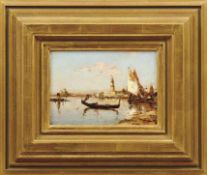 Ziem, Félix François Georges PhilibertGondola and fishing boats in the lagoon of Venice(Beaune