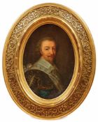 Oval portrait of Charles de Bourbon-MontpensierFrench portrait painter of the 17th or 18th