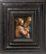 Spranger, Bartholomeus (attributed to)The Holy Family(Antwerp 1546-1611 Prague) Oil/Copper. 14 x